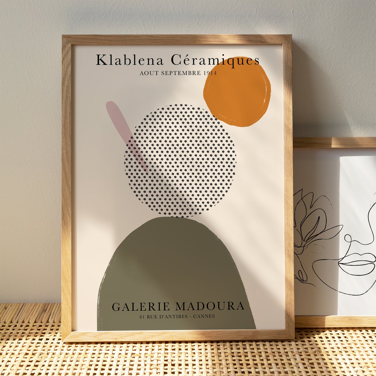 Klablena Ceramiques Retro Poster