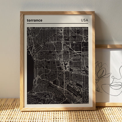 Torrance, USA - City Map Poster