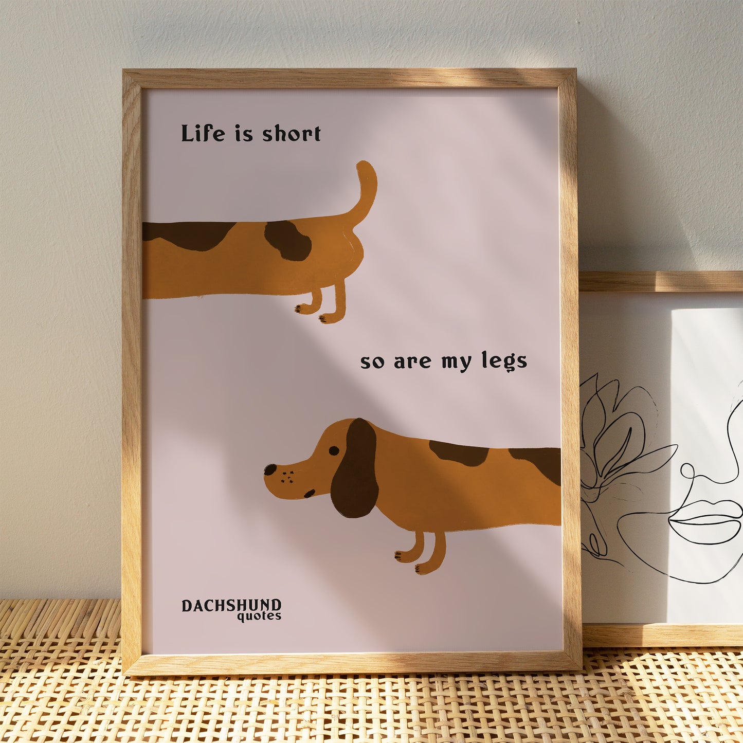 Dachshund Quotes Retro Funny Poster