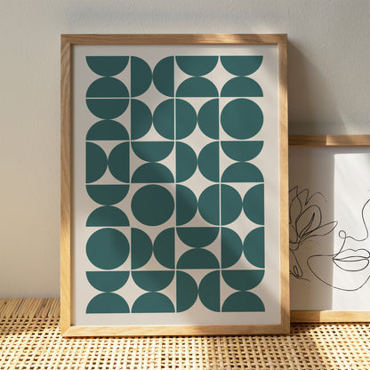 Geometric Composition Framed Print