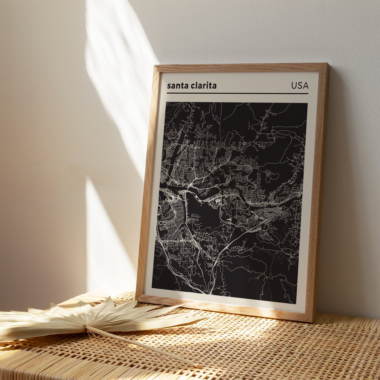 Santa Clarita, USA - City Map Poster