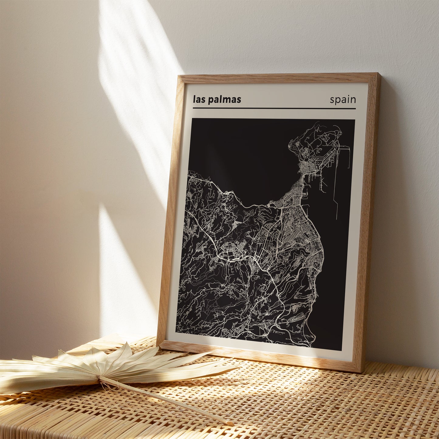 Las Palmas, Spain Map Poster