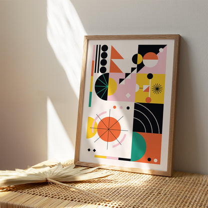 Abstract Geometric Shapes Poster