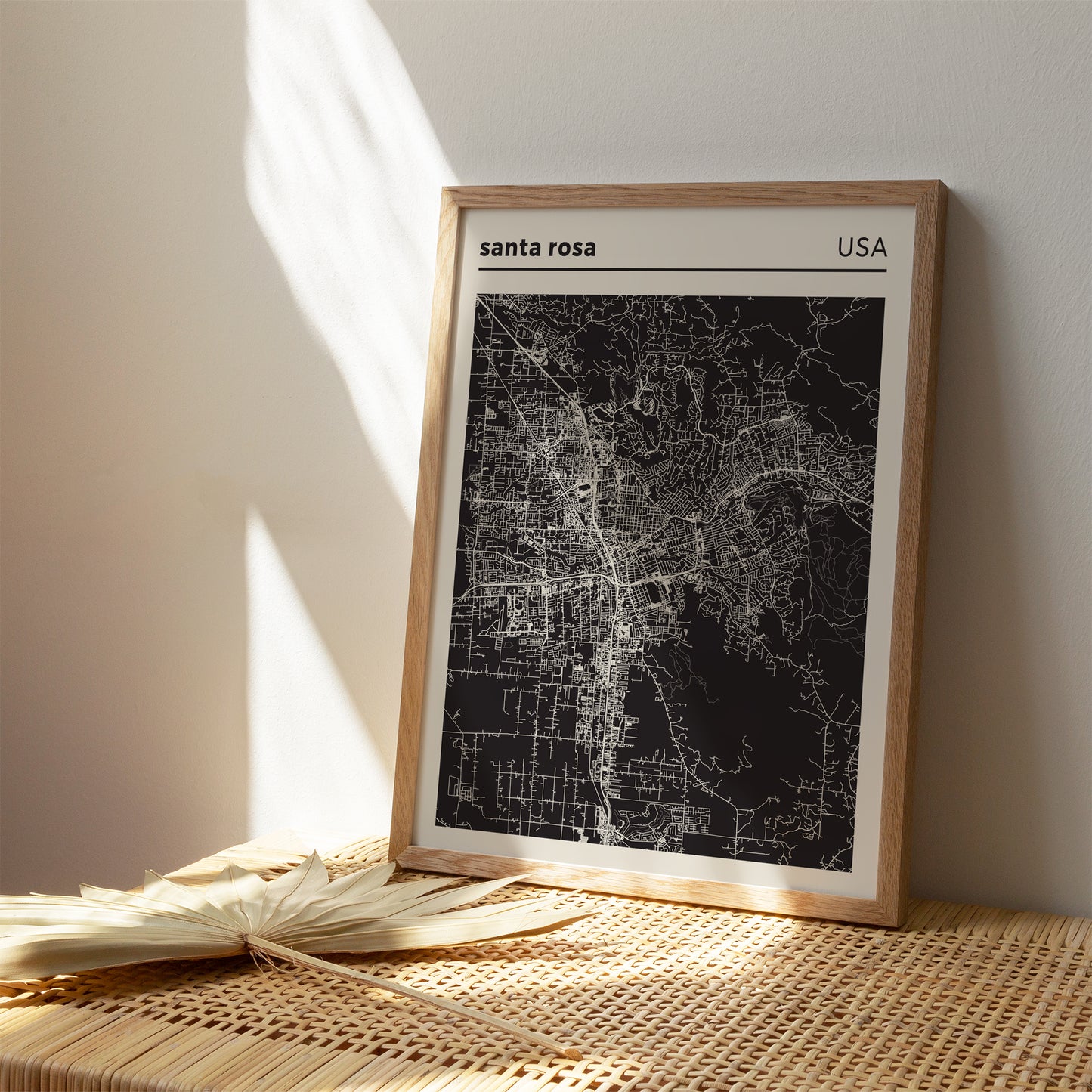 Santa Rosa, USA - City Map Poster