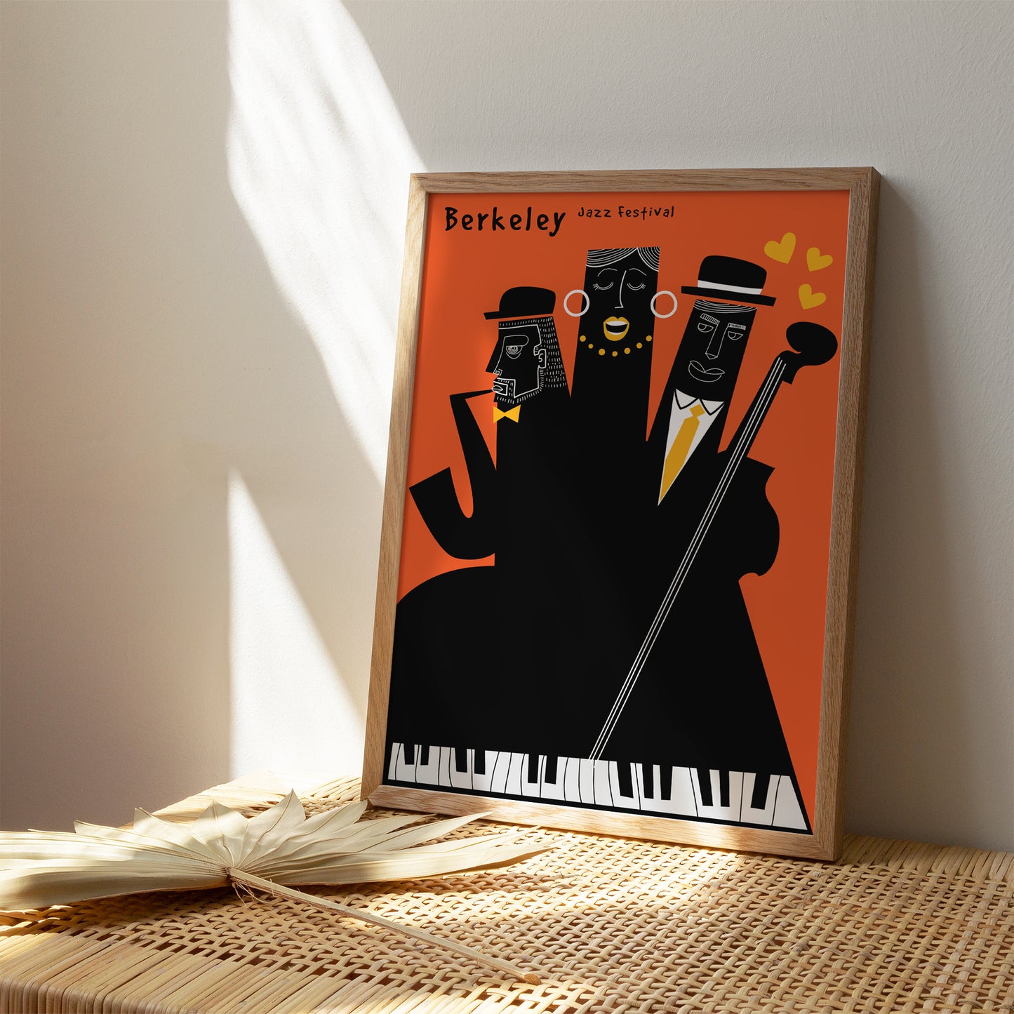 Black and Orange Jazz Festival Poster