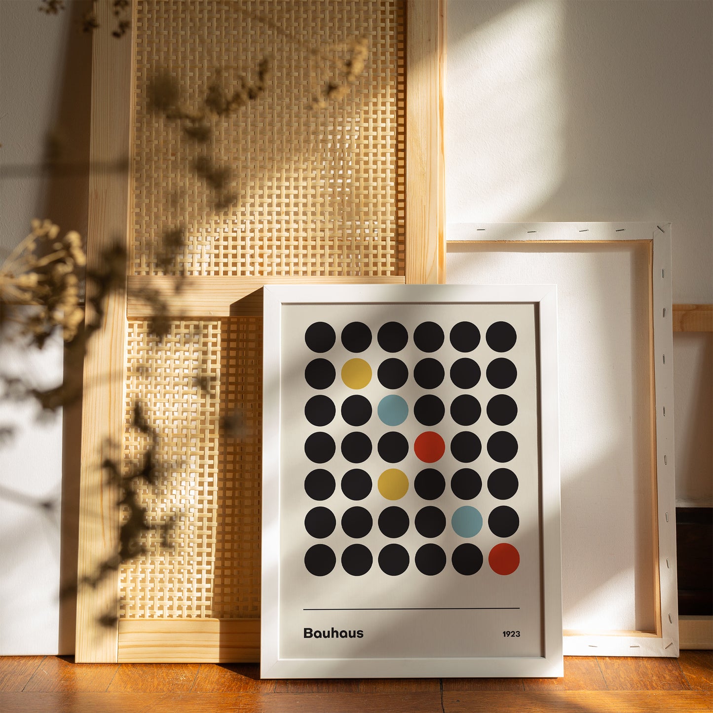 Minimalist Bauhaus Dots Poster