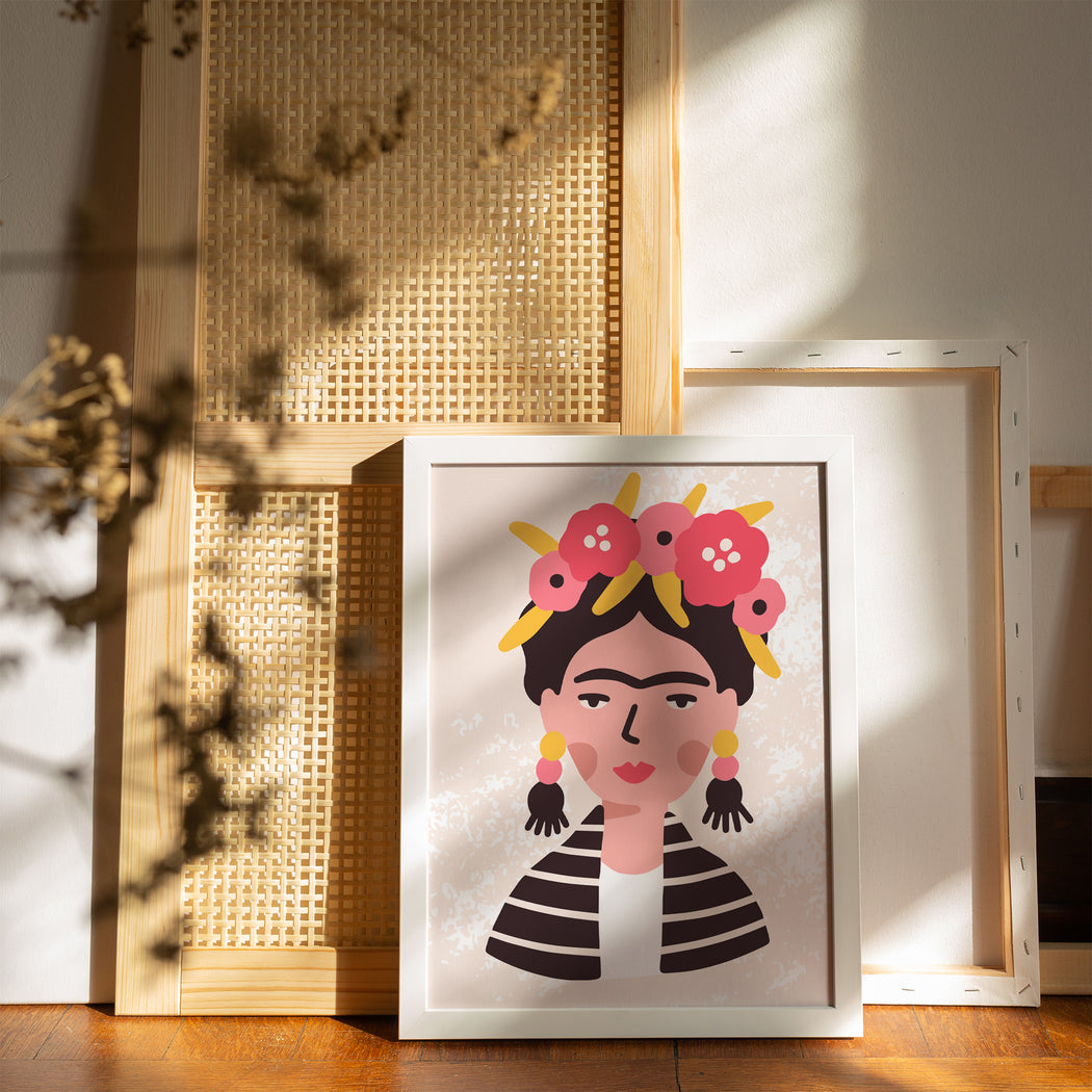 Cute Frida Kahlo Poster Print