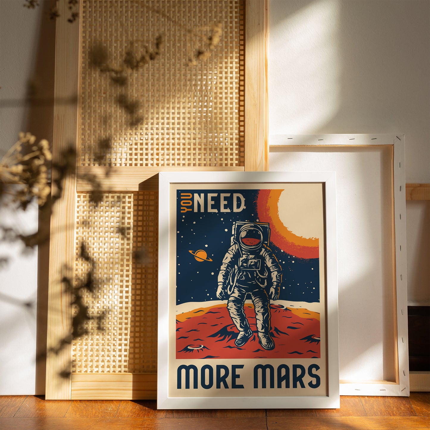 You Need More Mars - Motivational Space Poster