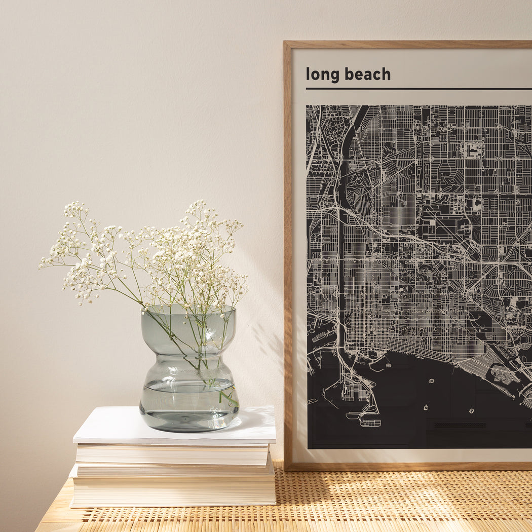 Long Beach USA City Map Poster