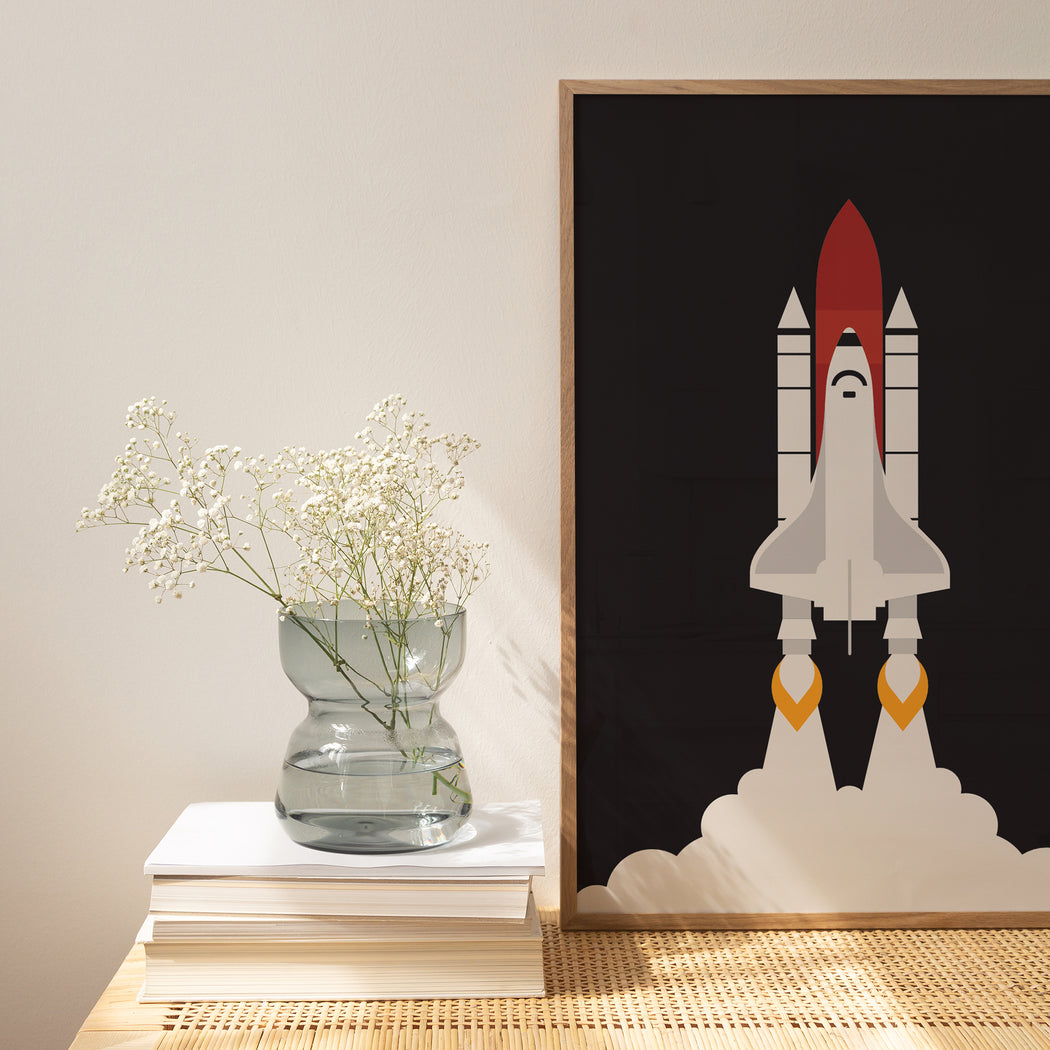 Space Shuttle Minimalist Poster