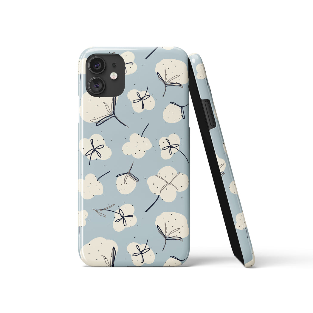 Bright Blue Floral iPhone Case