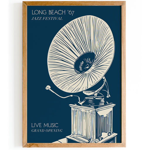 1974 Long Beach Jazz Festival Poster
