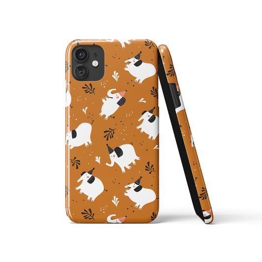 Cute Little Elephants iPhone Case