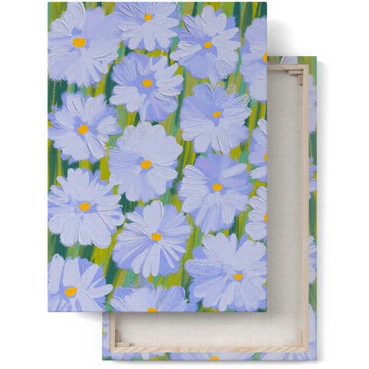 Painted Cute Flowers Canvas Print