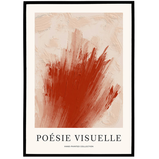 Poésie Visuelle Modern Abstract Poster
