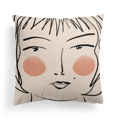 Madeline Portrait Throw Pillow