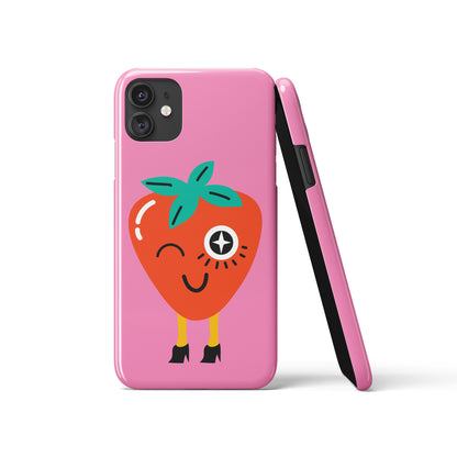 Cute Strawberry Pink iPhone Case
