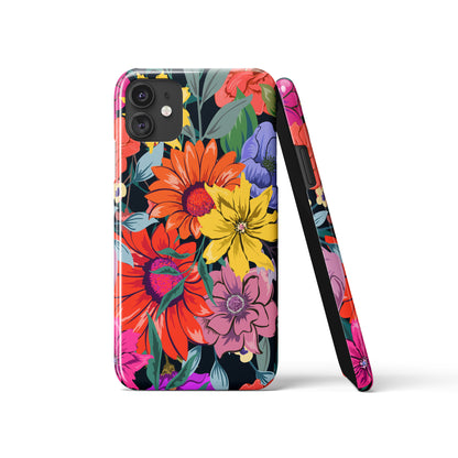 Colorful Floral Feminine Pattern iPhone Case