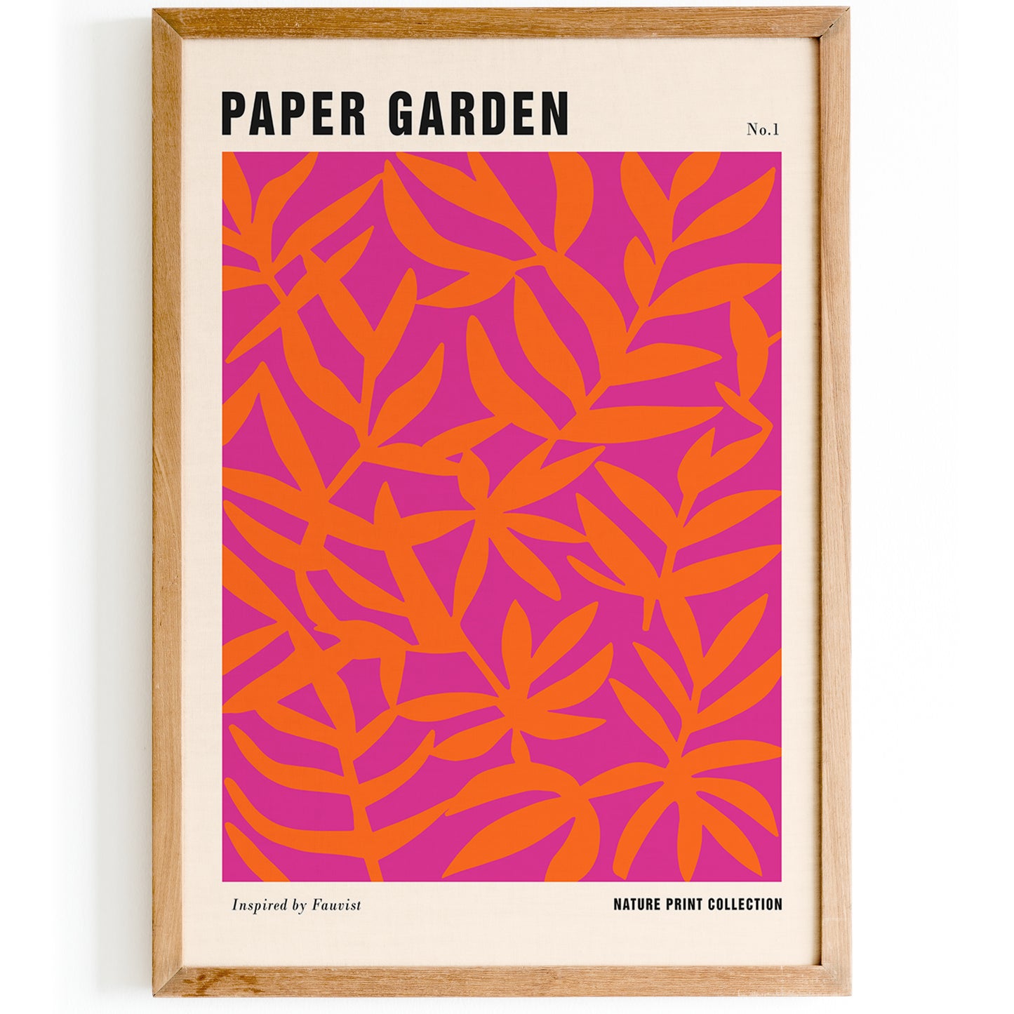 Viva Magenta Paper Garden Print