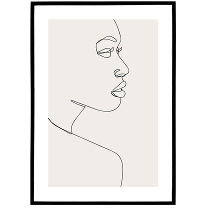Woman One Line Poster