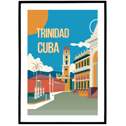 Trinidad Cuba Travel Poster