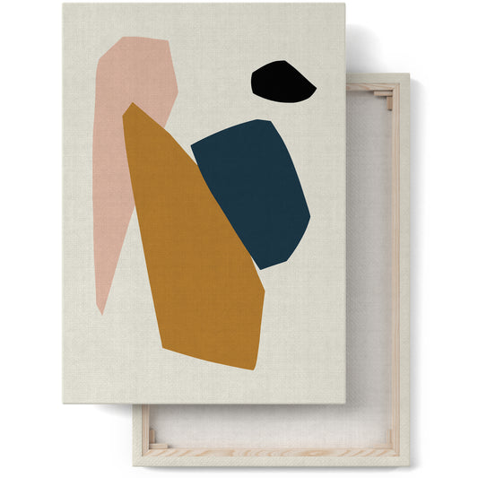 Mid Century Modern Shapes Canvas Print