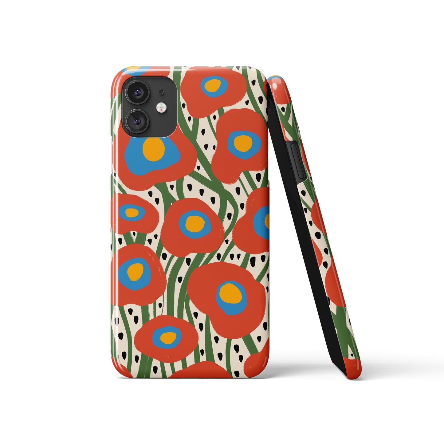 Retro Botanical Pattern iPhone Case