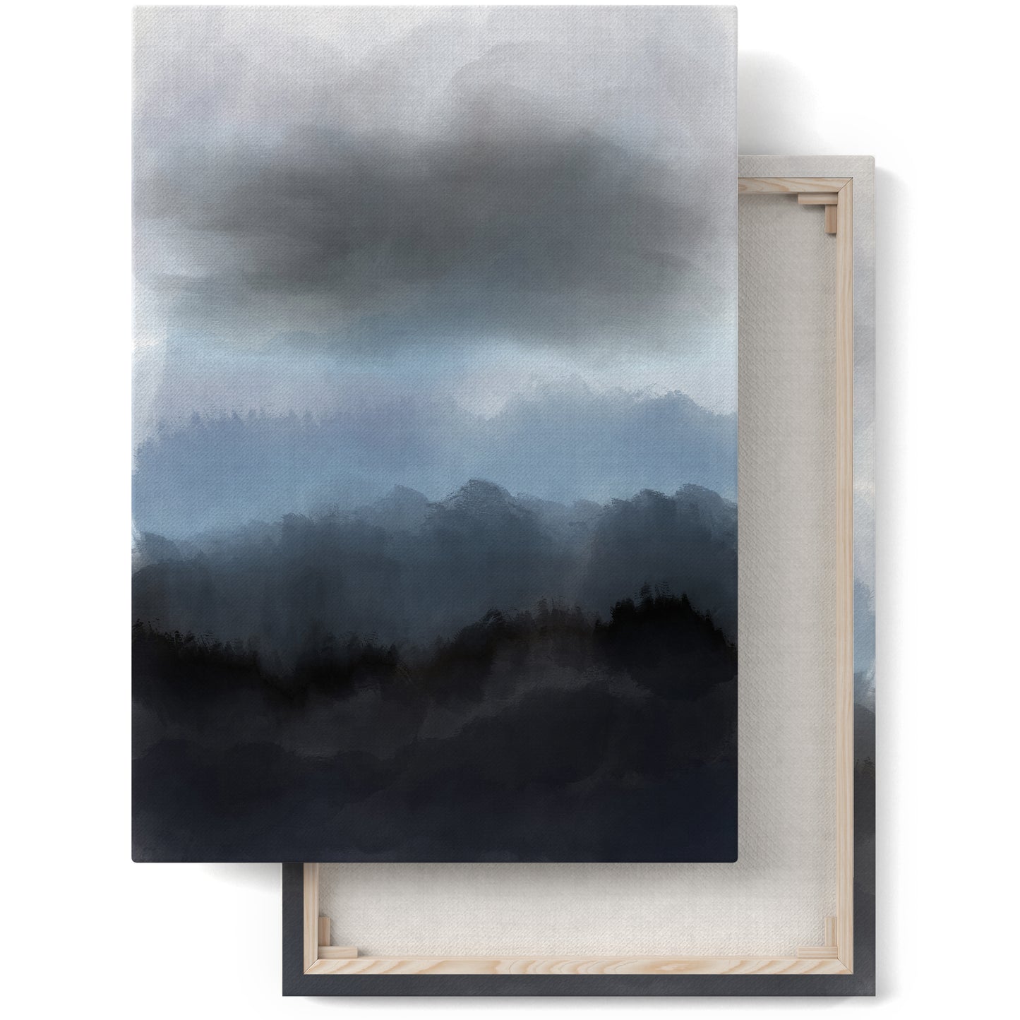 Before Storm Painted Abstract Canvas Print