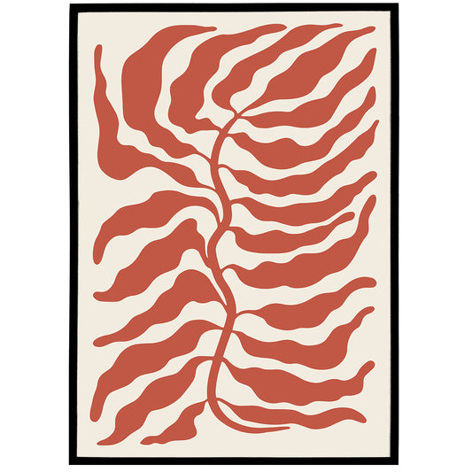 Red Leaf No.3 Poster