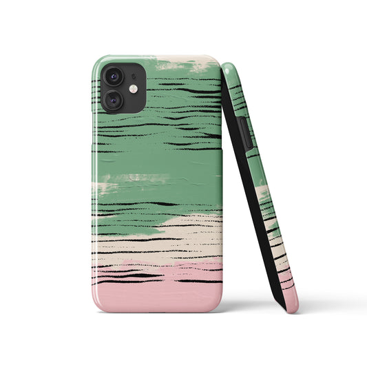 Abstract Brushstrokes Pattern iPhone Case