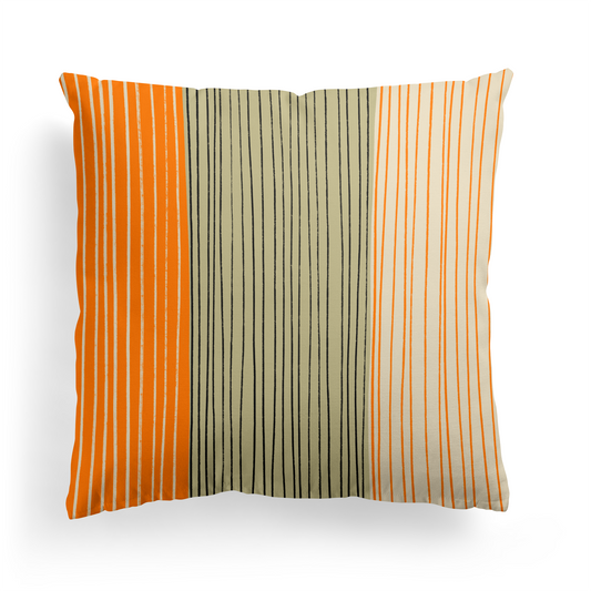 Farmhouse Decor Retro Striped Throw Pillow