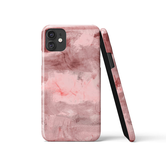 Pink Abstract Painting iPhone Case