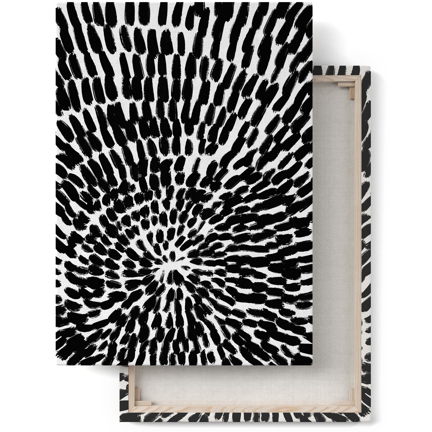 Black Abstract Artistic Canvas Print