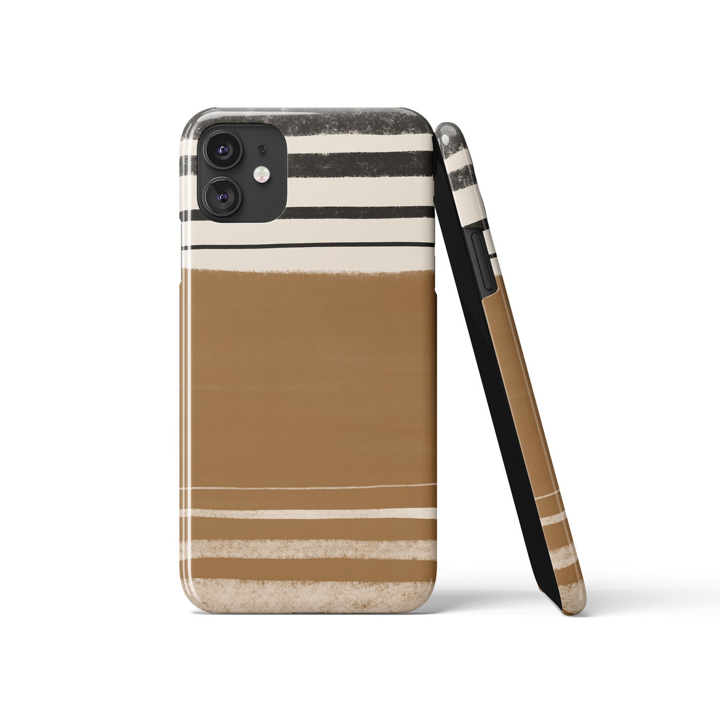 Beige Elegant Abstract Art iPhone Case