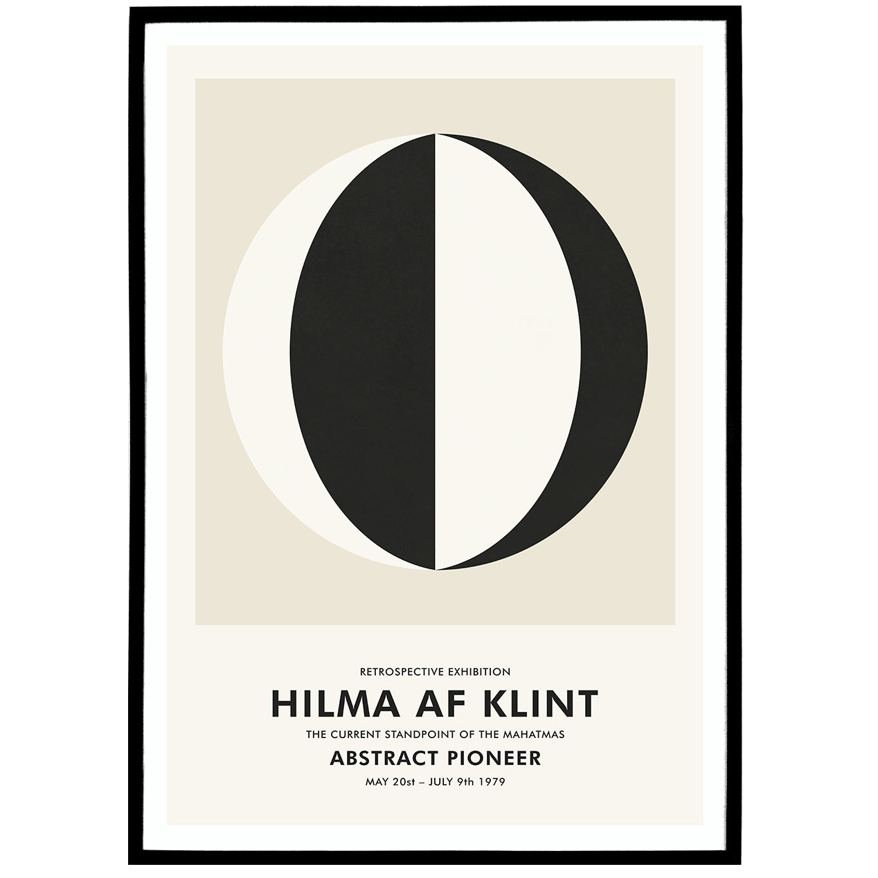 Hilma af Klint, Retrospective Exhibtion Poster