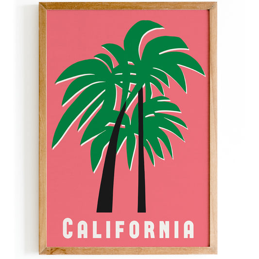 Mid Century Modern California Poster