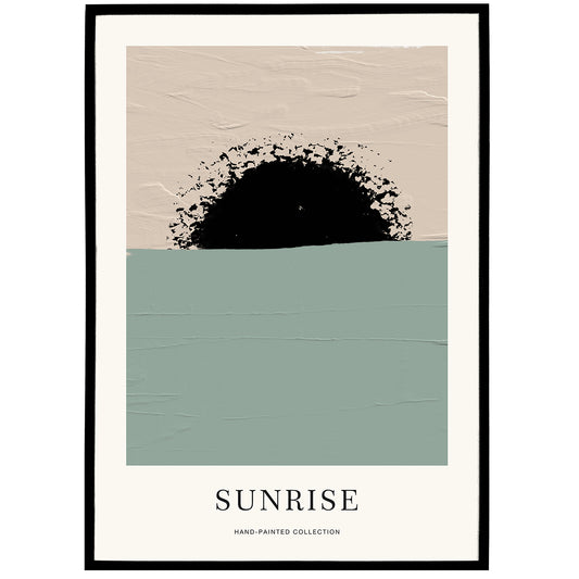 Sunrise Painted Abstract Wall Art