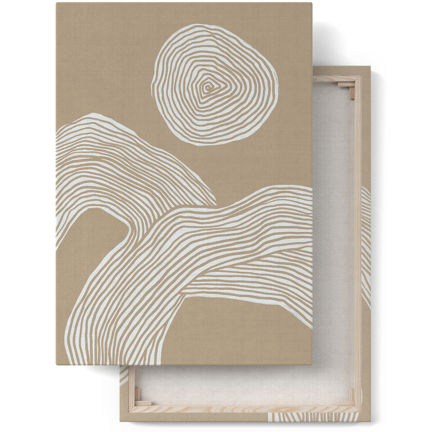 Beige Scandinavian Canvas Print