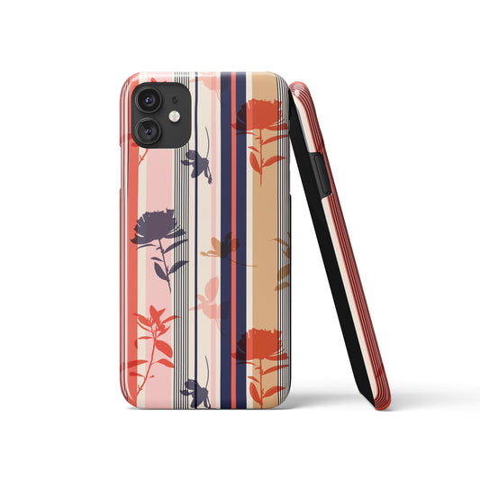 Retro Textile Floral Pattern iPhone Case