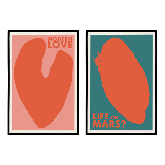 Set of 2 Music Art Prints