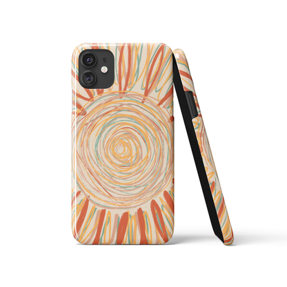 Colorful Hippie Sunflower Nature iPhone Case