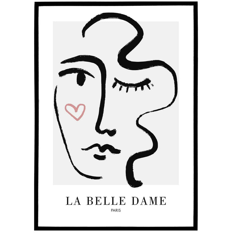 La Belle Dame, Paris Woman Poster HypeSheriff