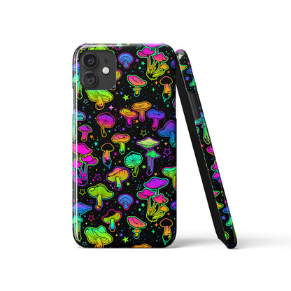 Rainbow Psychedelic Mushrooms iPhone Case