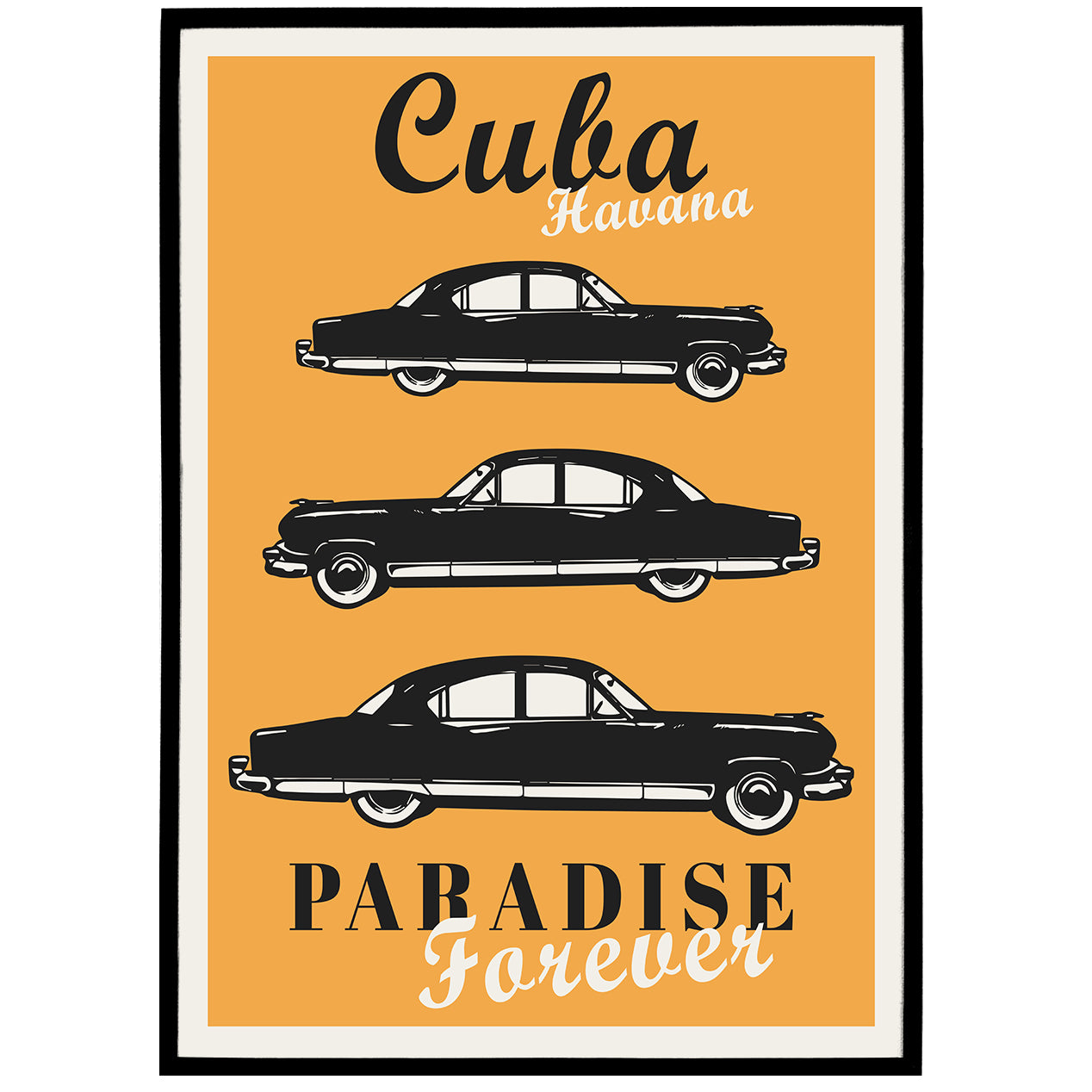 Cuba Havana Paradise Forever Poster