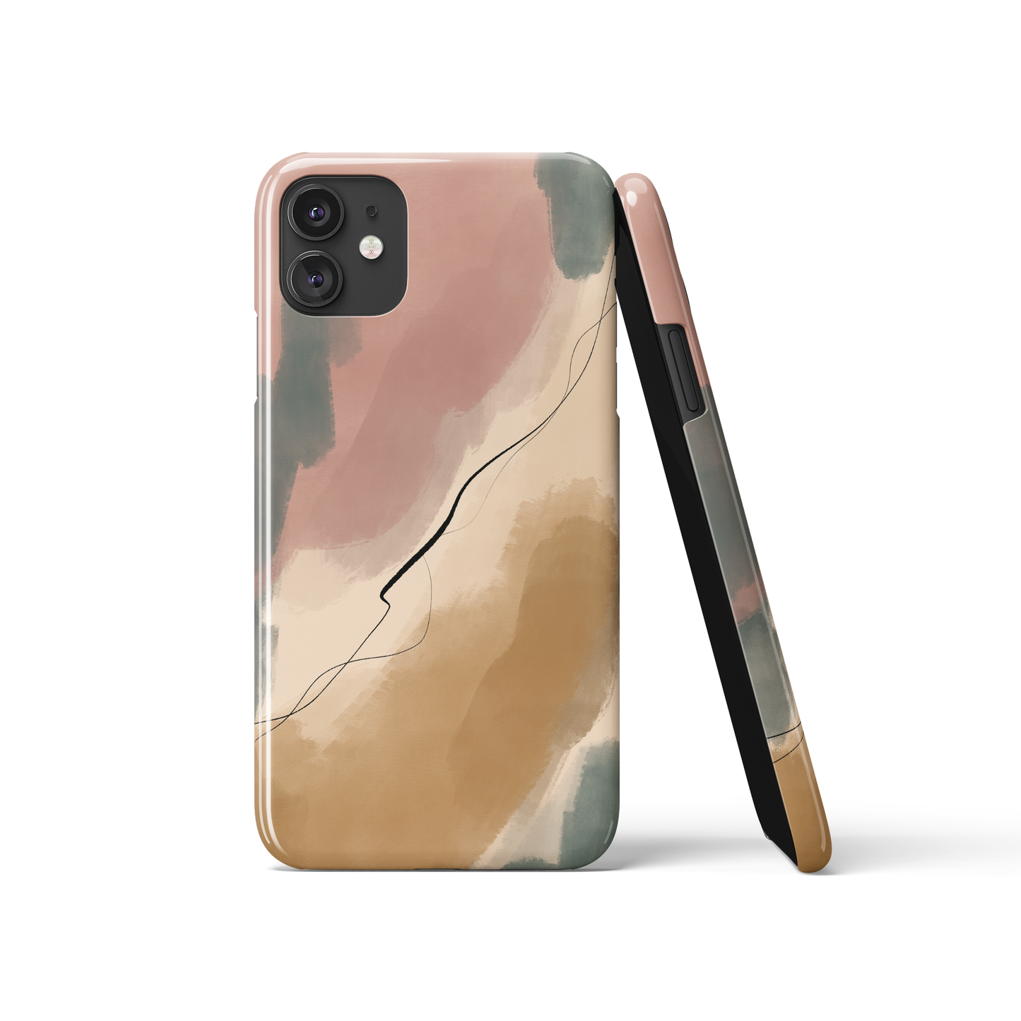 Painted Abstract Modern Art iPhone Case