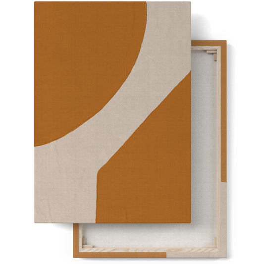 Mustard Blocks Bauhaus Style Canvas Print