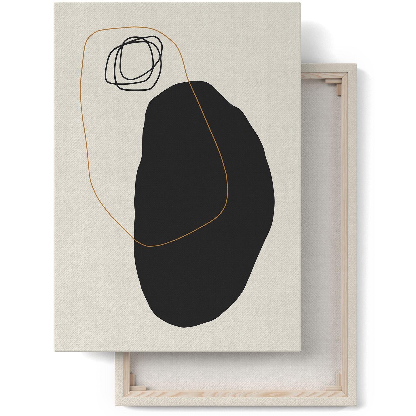 Minimalist Black Form Canvas Print