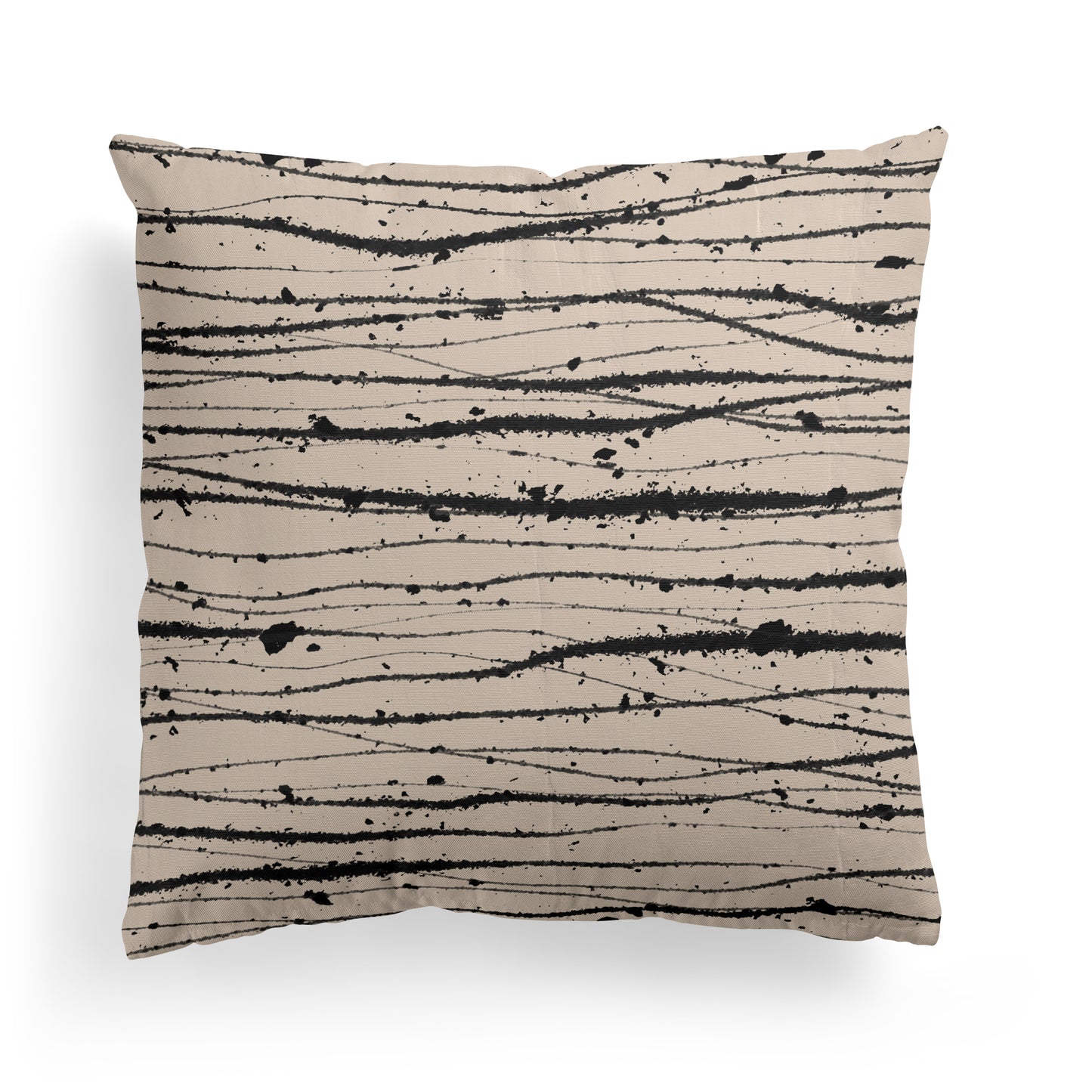 Modern Abstract Line Art Throw Pillow