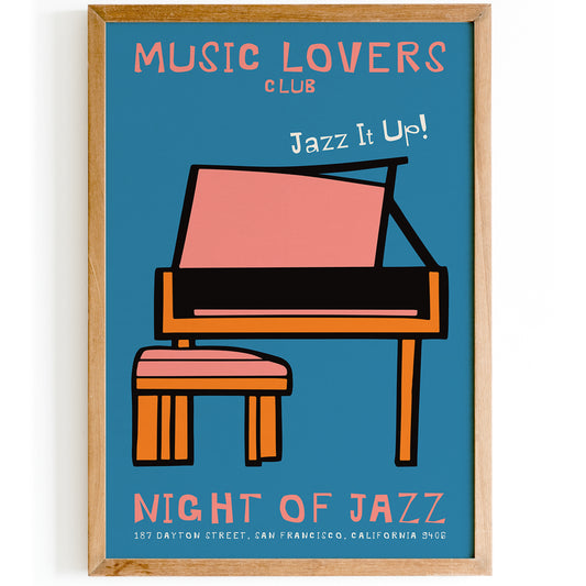 Blue Music Lovers Club Jazz it Up! Poster
