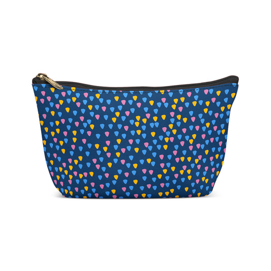 Blue Dots Pattern Make-up Bag
